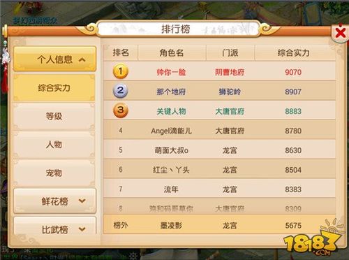 不花钱的手游排行榜